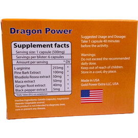 Капсули за ерекция Dragon Power 6бр  Ерекция