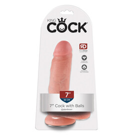 Дилдо 7" Cock with Balls  Класически дилда