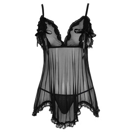 Нощничка с прашки Babydoll and String  Рокли и нощници Leg Avenue