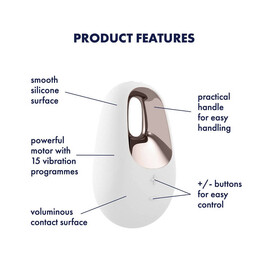 Вибратор Satisfyer White Temptation Lay-On Vibrator  Вибро-стимулатори