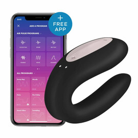 Satisfyer Double Joy Black  Двойни вибратори