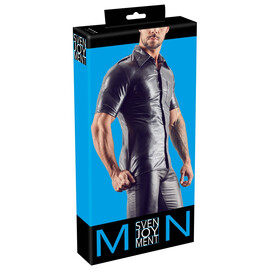 Imitat. Leather Men's Shirt XL  Ризи и тениски