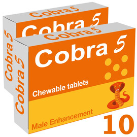2x Cobra 5 дъвчащи таблетки за ерекция 10бр  Ерекция секс стимуланти
