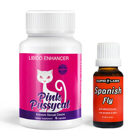Испанска муха 20ml + Pink Pussycat Възбуждащо хапче  Възбуждащи