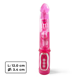 Hi-tech вибратор Pink Revenous Petite Bunny + Подарък Възбуждащ гел  Вибратори тип Зайче