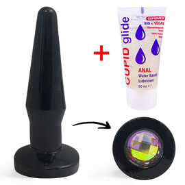 ПРОМО!!! Анален разширител Diamond Butt Plug S + Анален лубрикант Cupid Glide Bio Anal 50ml  Анални разширители
