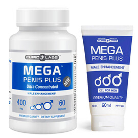Капсули и крем за уголемяване на пениса Mega Penis Plus Caps&Gel  Пенис уголемяване