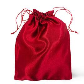 Сатенен плик за съхранение на играчки в червен цвят 31x17cm  Аксесоари за жени