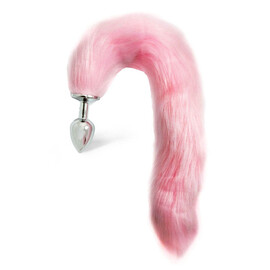 Анален разширител с опашка Pink Kitty  Анални разширители