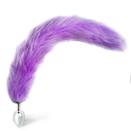 Анален разширител с опашка Purple Kitty  Анални разширители