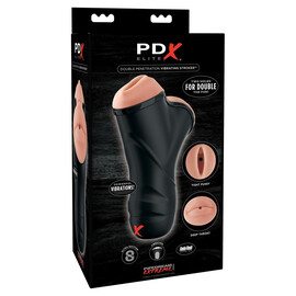 Мастурбатор "Double Penetration Vibrating Stroker"  Мастурбатори