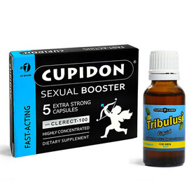 Cupidon таблетки 5 за мъже и Tribulus капки за силна потенция  Ерекция секс стимуланти