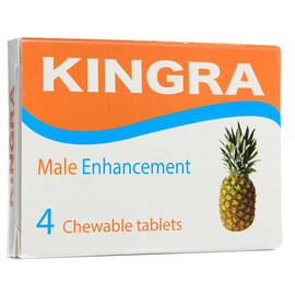 KINGRA 4 Дъвчащи таблетки за постигане на твърда и продължителна ерекция  Ерекция секс стимуланти
