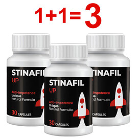 1+1=3! Капсули за потенция Stinafil Up- 30бр. x3  Ерекция