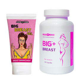 Капсули за уголемяване на бюста Big Breast + Гел за уголемяване на бюста Big Breast Gel - 60мл мнения и цена с намаление от sex shop