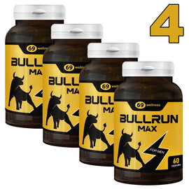 4 x BULLRUN капсули секс стимулант за мъже  Ерекция