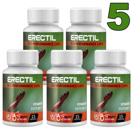 5 x Erectil 15 капсули за ерекция 5x15  Ерекция