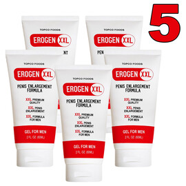 5 x Гел за уголемяване на пениса Erogen  XXL BIG 5x60ml  Уголемяване на пениса
