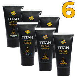 6 x Titan gel - Титан гел платинум за уголемяване на пениса  Уголемяване на пениса
