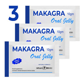 3 броя Желе за мощна ерекция MAKAGRA Oral Jelly  НАМАЛЕНИЯ  до -70%