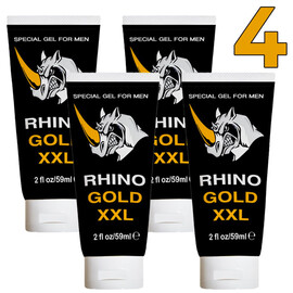 4 x Гел за увеличаване на пениса Rhino Gold Gel XXL  Уголемяване на пениса