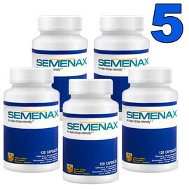 5 x опаковки Semenax капсули за производство на повече сперма мнения и цена с намаление от sex shop