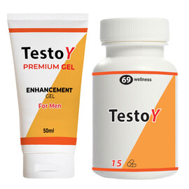 TestoY комплект за Силна Ерекция капсули + гел  Ерекция секс стимуланти