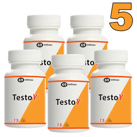 5 x TestoY за Силна Ерекция 5x15 капсули  Ерекция