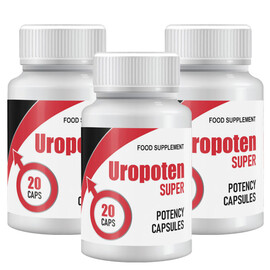 3 x Uropoten Super - Капсули за мъжка потентност 3x20бр.  Ерекция секс стимуланти
