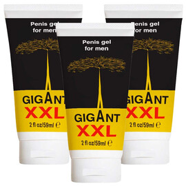 3 x Gigant XXL gel за уголемяване на пениса Гигант гел платинум 3x60мл. мнения и цена с намаление от sex shop