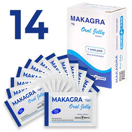 Желе за мощна ерекция MAKAGRA Oral Jelly - 14бр ПРОМО!!! мнения и цена с намаление от sex shop