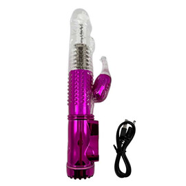 Мощен rabbit вибратор с 36 скорости и 360° ротация Лилав