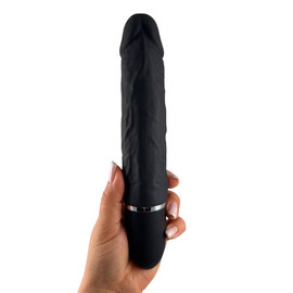 Мощен черен вибратор с 10 скорости и силна вибрацияснимка 3