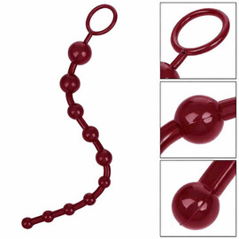 Aнална броеница бордо Thai Anal Beads + подарък лубрикант