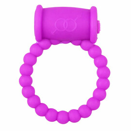 Луксозен вибро ринг от медицински силикон - водоустойчив, в лилав цвят