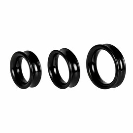 Луксозен комплект силиконови пенис рингове в черен цвят – 3 размера