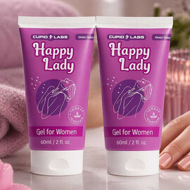 2 броя Възбуждащ гел за жени Happy Lady
