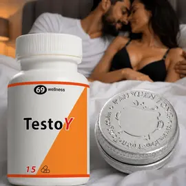TestoY за Силна Ерекция 15 капсули + балсам за задържане