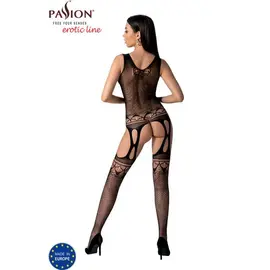 PASSION - BS099 боди чорапогащник черен универсален размер