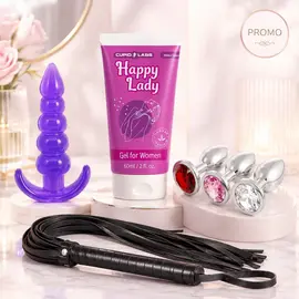 Dark Lady Pleasure Kit - промо комплект за женско желание, анално удоволствие и еротичен контрол