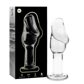 NEBULA серия от IBIZA - модел 6 анална тапа боросиликатно стъкло 12.5 X 4 см прозрачен