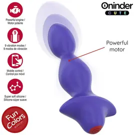 ONINDER CUTE - LOVE BUTT вибриращ анална тапа разширител - FREE WORLDWIDE приложениеснимка 2