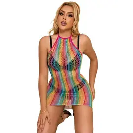 SUBBLIME - 952341 RAINBOW мрежеста рокля универсален размерснимка 3