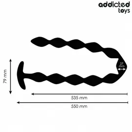 ADDICTED - EXTRA дълъг силиконова анална тапаснимка 3