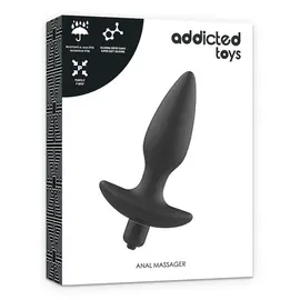 ADDICTED - MASSAGER анална тапа с вибрация черенснимка 4