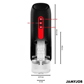 JAMYJOB - PHANTOM автоматичен вагина мастурбатор 5 вакуумна стимулация и тласкащи режимаснимка 4