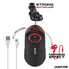 JAMYJOB - GRAVITY автоматичен вагина мастурбатор 5 тласкащи режима и звуков ефектснимка 4