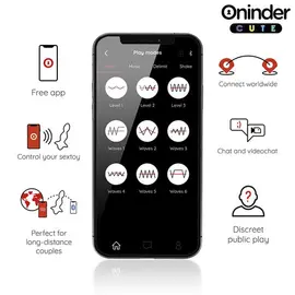 ONINDER CUTE - LOVE BUTT вибриращ анална тапа разширител - FREE WORLDWIDE приложениеснимка 4