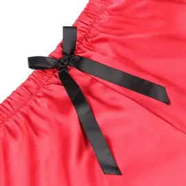 SUBBLIME - 953966 CASUAL коприна нощница + дантела бикини черен/червен L/XLснимка 4