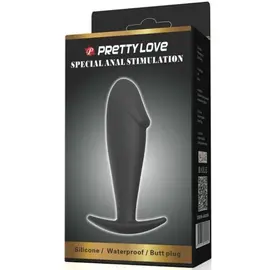 PRETTY LOVE - анална тапа силиконов PENIS FORM черенснимка 5